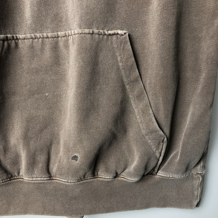 Harley-Davidson Advertising Pullover Hoodie, Men's Size Medium cotton Khaki type Vintage Second Hand