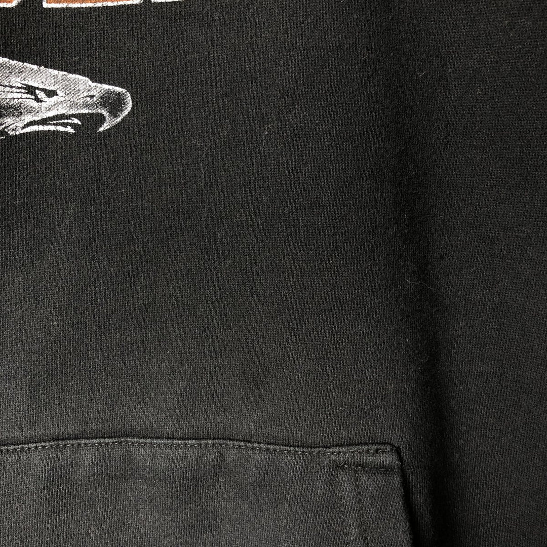 Harley-Davidson Advertising Pullover Hoodie, Men's XXL cotton black type Vintage Second Hand