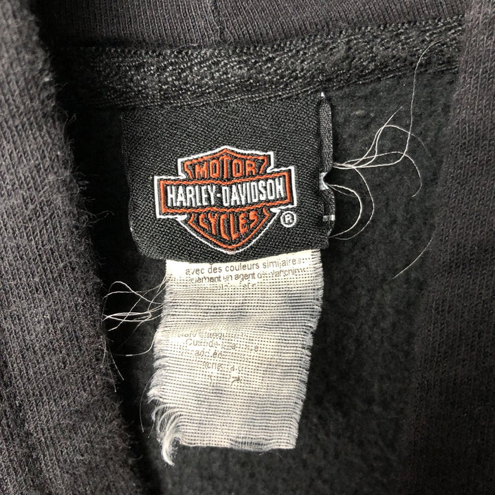 Harley-Davidson Advertising Pullover Hoodie, Men's Size Small cotton black type Vintage Second Hand