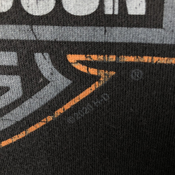Harley-Davidson Advertising Pullover Hoodie, Men's Size Small cotton black type Vintage Second Hand