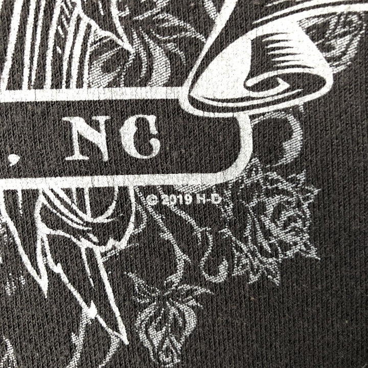 Harley-Davidson Advertising Pullover Hoodie, Men's Size Small cotton black type Vintage Second Hand