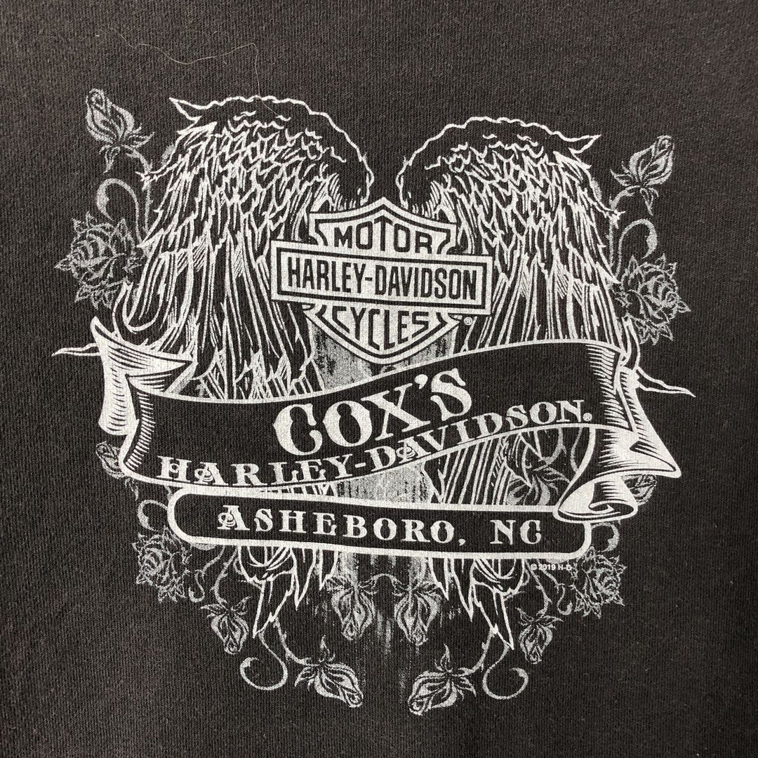 Harley-Davidson Advertising Pullover Hoodie, Men's Size Small cotton black type Vintage Second Hand