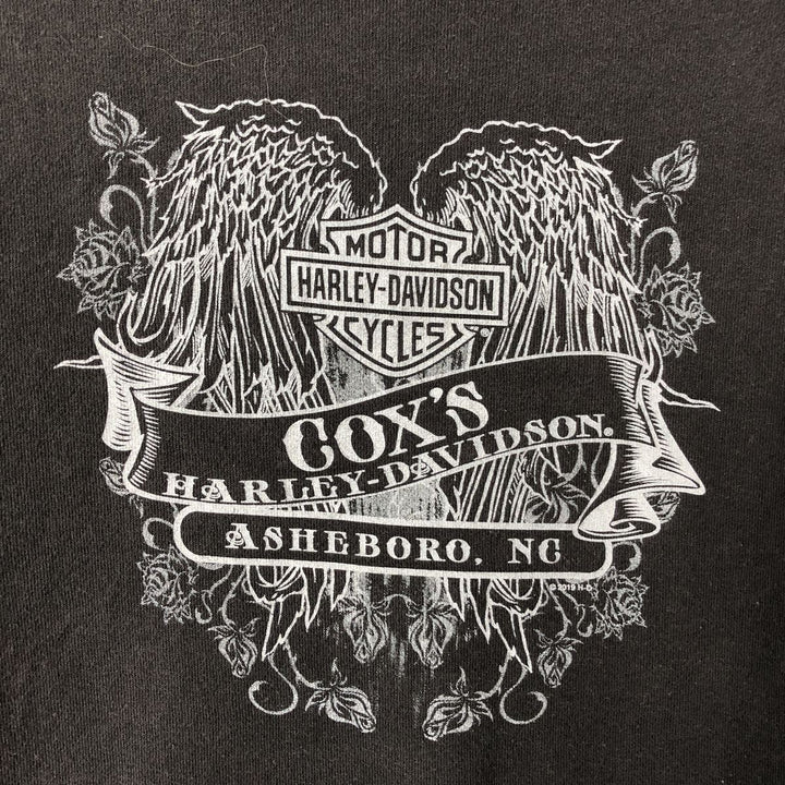 Harley-Davidson Advertising Pullover Hoodie, Men's Size Small cotton black type Vintage Second Hand