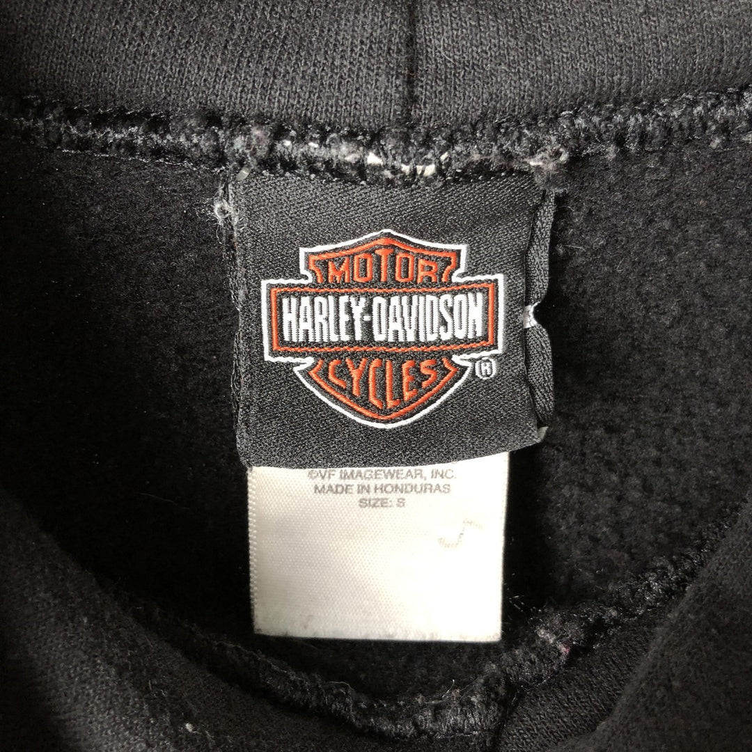 Harley-Davidson Eagle Pattern Advertising Pullover Hoodie, Men's Size Small cotton black type Vintage Second Hand