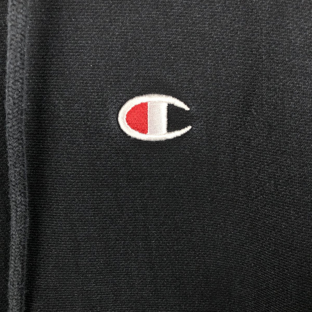 Champion REVERSE WEAVE Reverse Weave Sweat Pullover Hoodie Men's L size cotton black type Vintage Second Hand