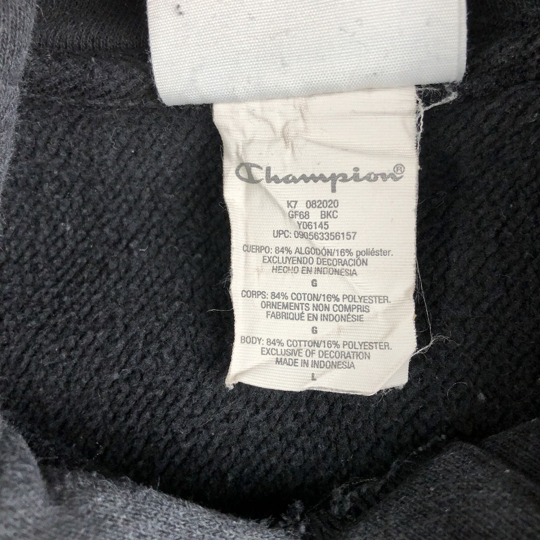Champion REVERSE WEAVE Reverse Weave Sweat Pullover Hoodie Men's L size cotton black type Vintage Second Hand