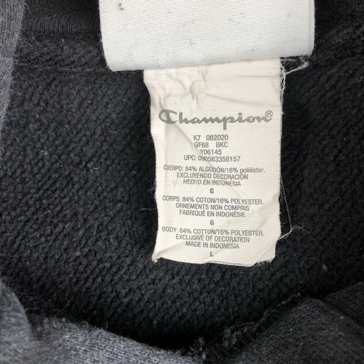 Champion REVERSE WEAVE Reverse Weave Sweat Pullover Hoodie Men's L size cotton black type Vintage Second Hand