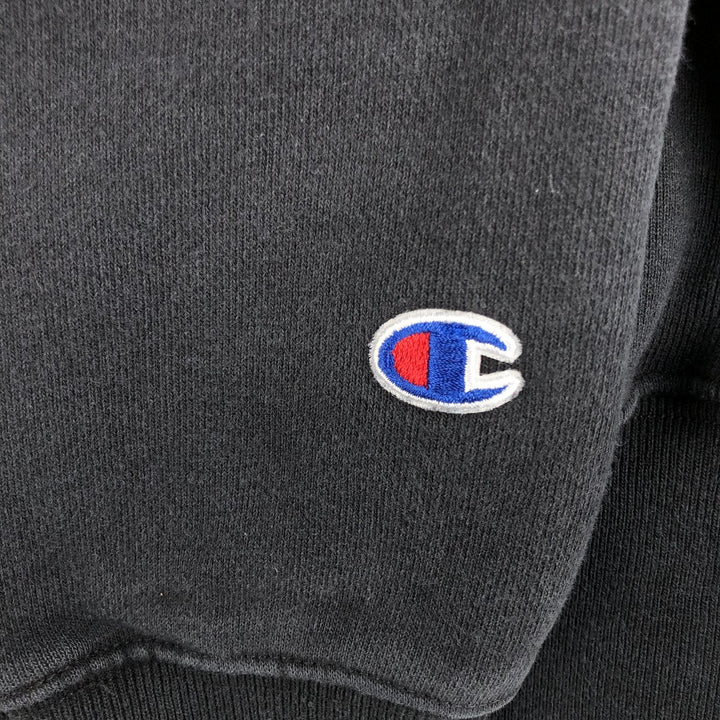 Champion REVERSE WEAVE Reverse Weave Sweat Pullover Hoodie Men's L size cotton black type Vintage Second Hand