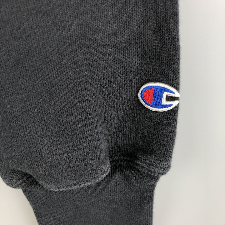 2000'S Champion PREMIUM REVERSE WEAVE Premium Reverse Weave Sweatshirt Pullover Hoodie, Men's Size L cotton black type Vintage Second Hand
