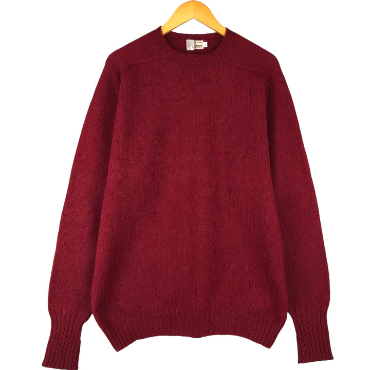 Nordstrom wool knit sweater, made in the UK, men's size XXL wool burgundy type Vintage Second Hand