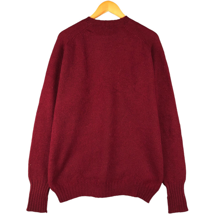 Nordstrom wool knit sweater, made in the UK, men's size XXL wool burgundy type Vintage Second Hand