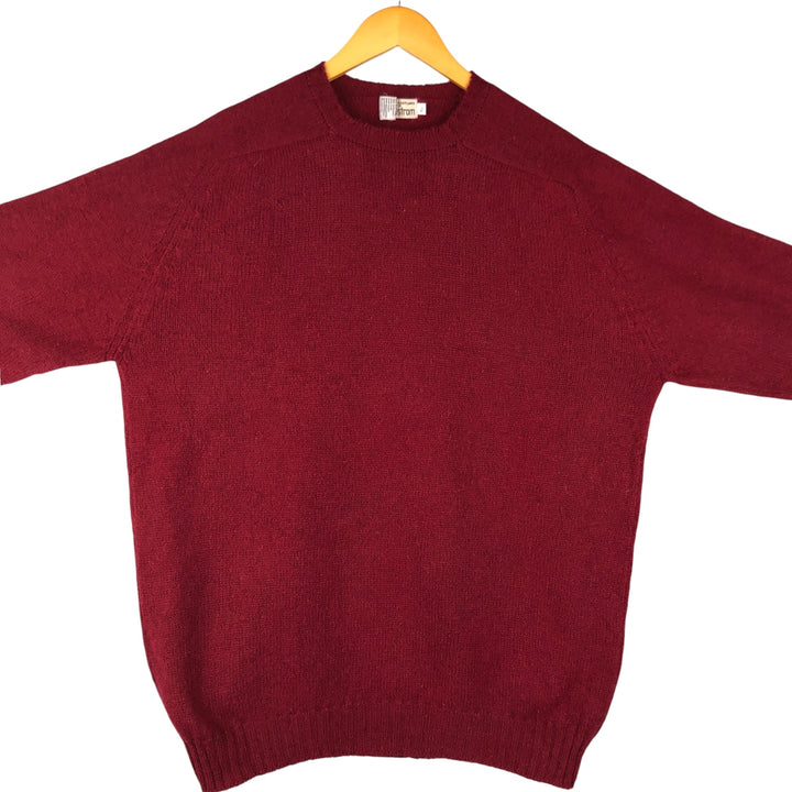 Nordstrom wool knit sweater, made in the UK, men's size XXL wool burgundy type Vintage Second Hand