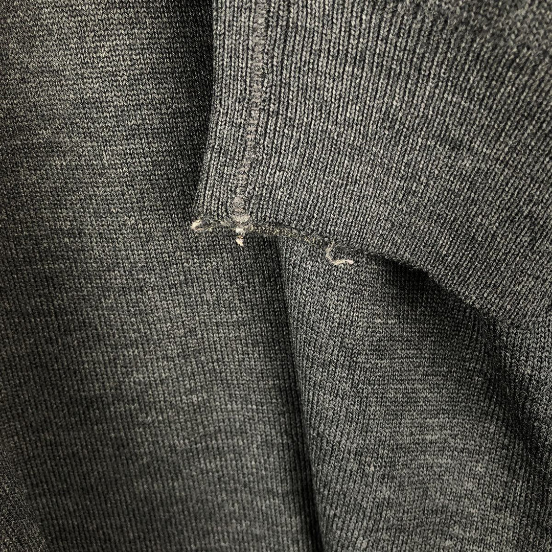 Lacoste Wool and Acrylic Knit Sweater, Size 7, Men's XL acrylic Charcoal Vintage Second Hand