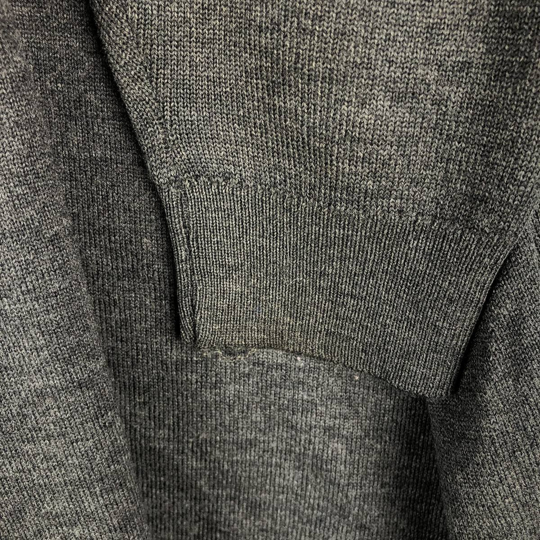 Lacoste Wool and Acrylic Knit Sweater, Size 7, Men's XL acrylic Charcoal Vintage Second Hand