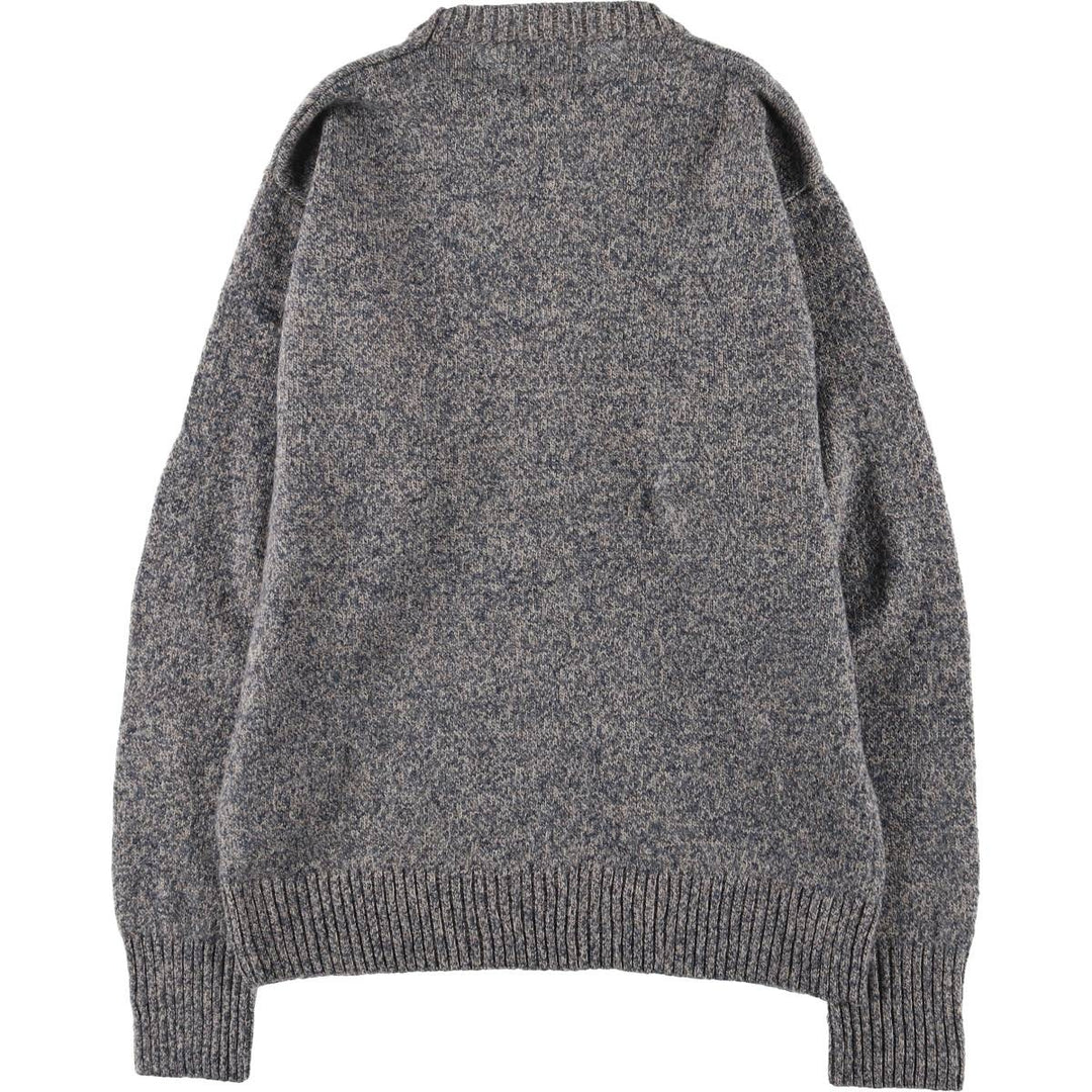 Pendleton wool knit sweater, men's size L shetland wool Charcoal Vintage Second Hand