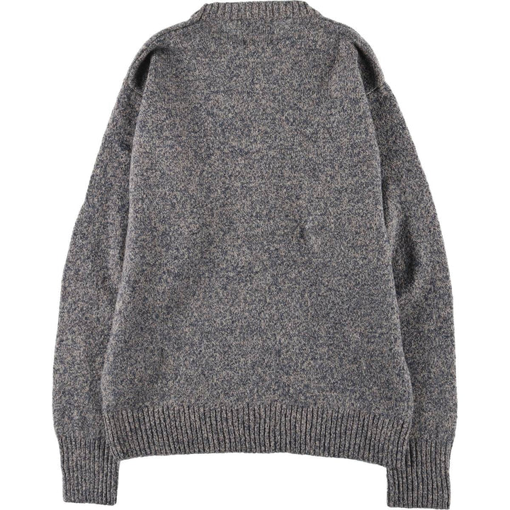 Pendleton wool knit sweater, men's size L shetland wool Charcoal Vintage Second Hand