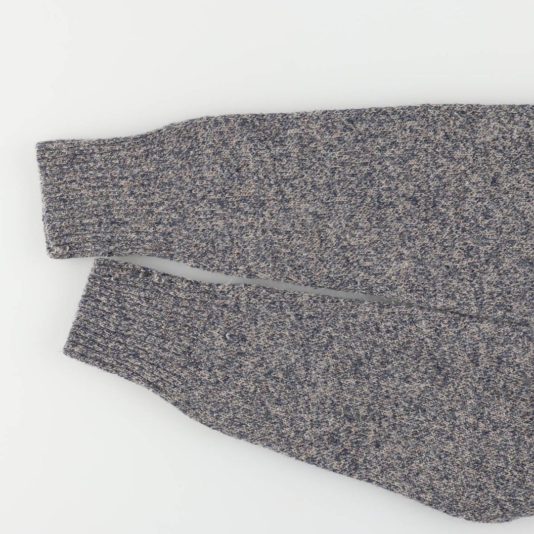Pendleton wool knit sweater, men's size L shetland wool Charcoal Vintage Second Hand