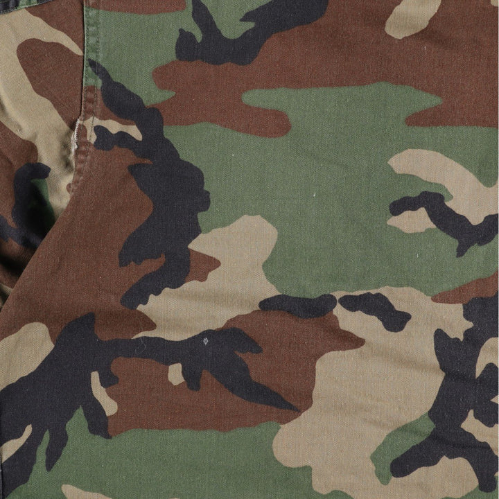 Authentic 1980'S US Military Camouflage Pattern Woodland Camo BDU Military Jacket, Made in USA, Medium-Short, Men's Size M, Vintage cotton Khaki type Vintage Second Hand
