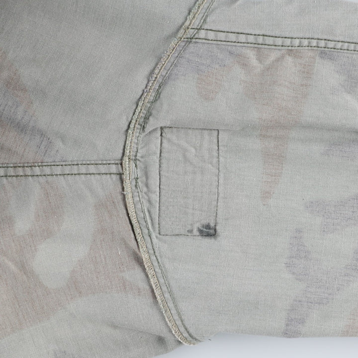 US Military Camouflage Woodland Camo Stars and Stripes Ripstop BDU Military Jacket, Medium-Short, Men's Size M cotton Khaki type Vintage Second Hand