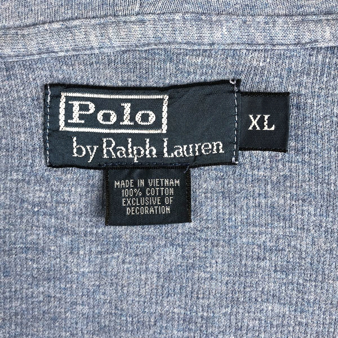 Ralph Lauren POLO by Ralph Lauren Sweat Full Zip Hoodie Men's XL cotton Blue type light blue Vintage Second Hand
