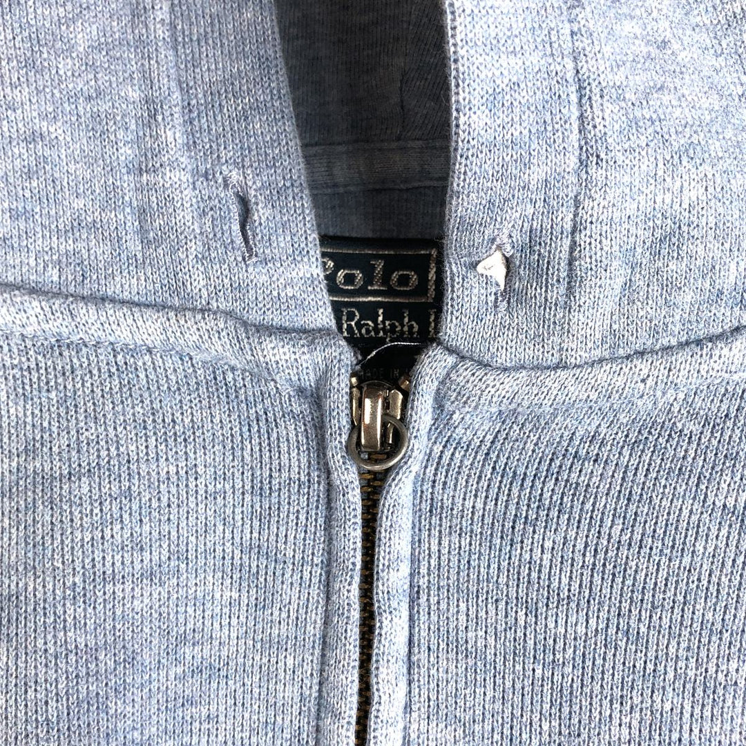Ralph Lauren POLO by Ralph Lauren Sweat Full Zip Hoodie Men's XL cotton Blue type light blue Vintage Second Hand