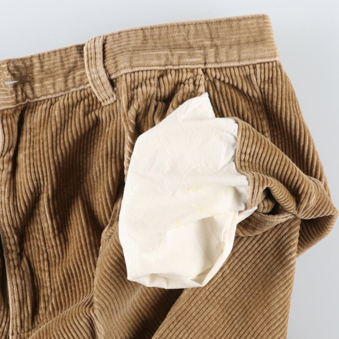 Vintage St. John's Bay two-pleat corduroy pants, men's size 34. cotton brown type Vintage Second Hand