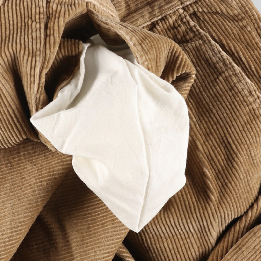 Vintage St. John's Bay two-pleat corduroy pants, men's size 34. cotton brown type Vintage Second Hand