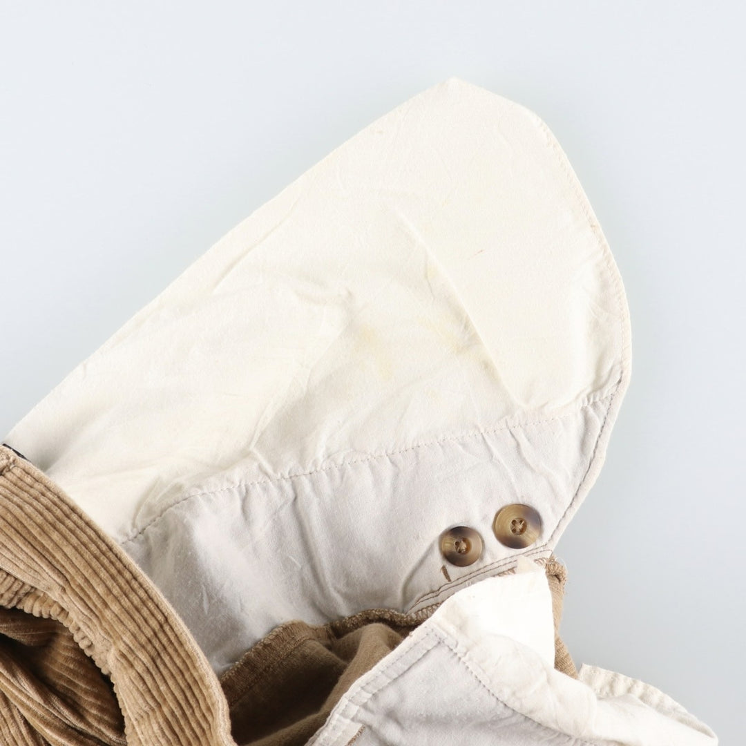 Vintage St. John's Bay two-pleat corduroy pants, men's size 34. cotton brown type Vintage Second Hand