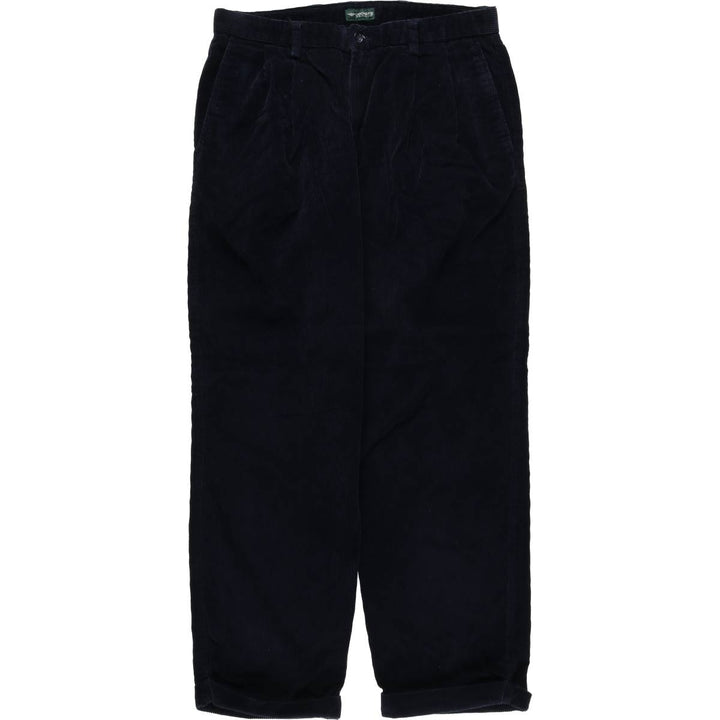 2000'S Dockers Recode Two-Pleated Corduroy Pants, Men's, Size W34 cotton navy blue type Vintage Second Hand