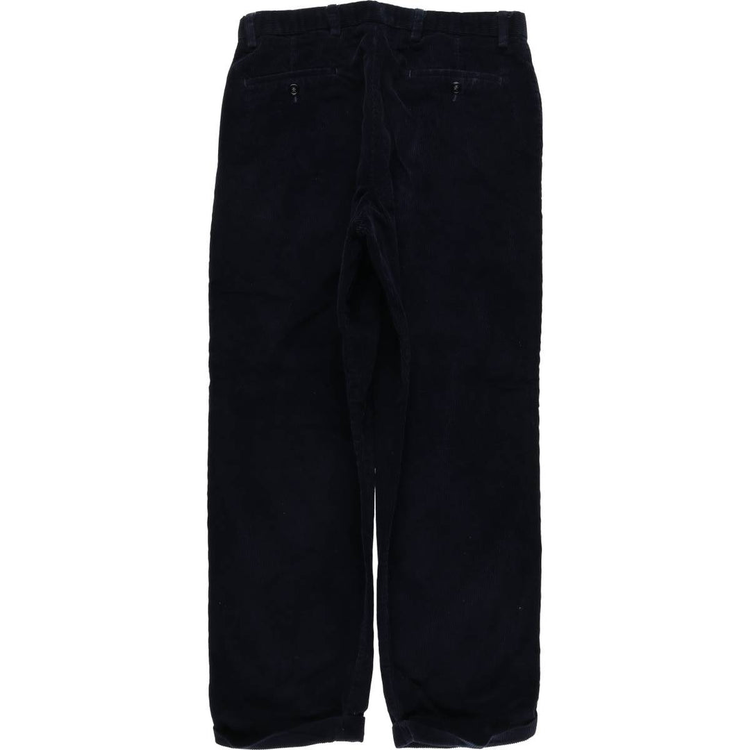 2000'S Dockers Recode Two-Pleated Corduroy Pants, Men's, Size W34 cotton navy blue type Vintage Second Hand