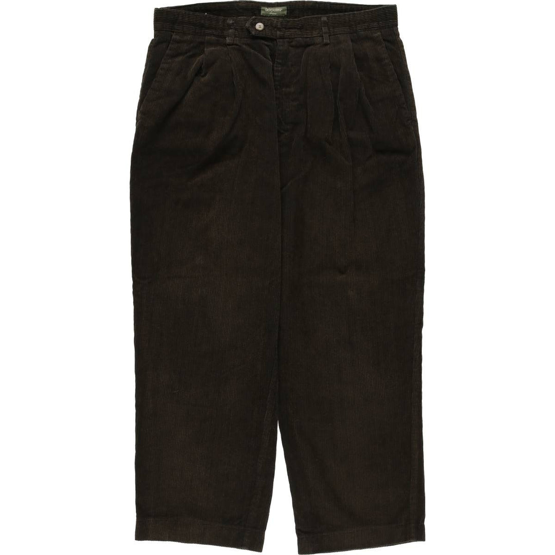 Dockers Two-pleat Corduroy Pants, Men's, Size W35 cotton Khaki type Vintage Second Hand