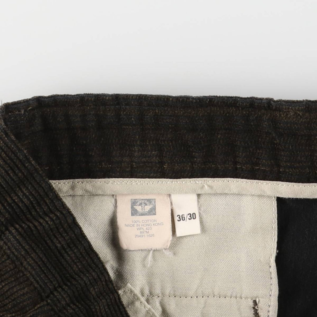 Dockers Two-pleat Corduroy Pants, Men's, Size W35 cotton Khaki type Vintage Second Hand