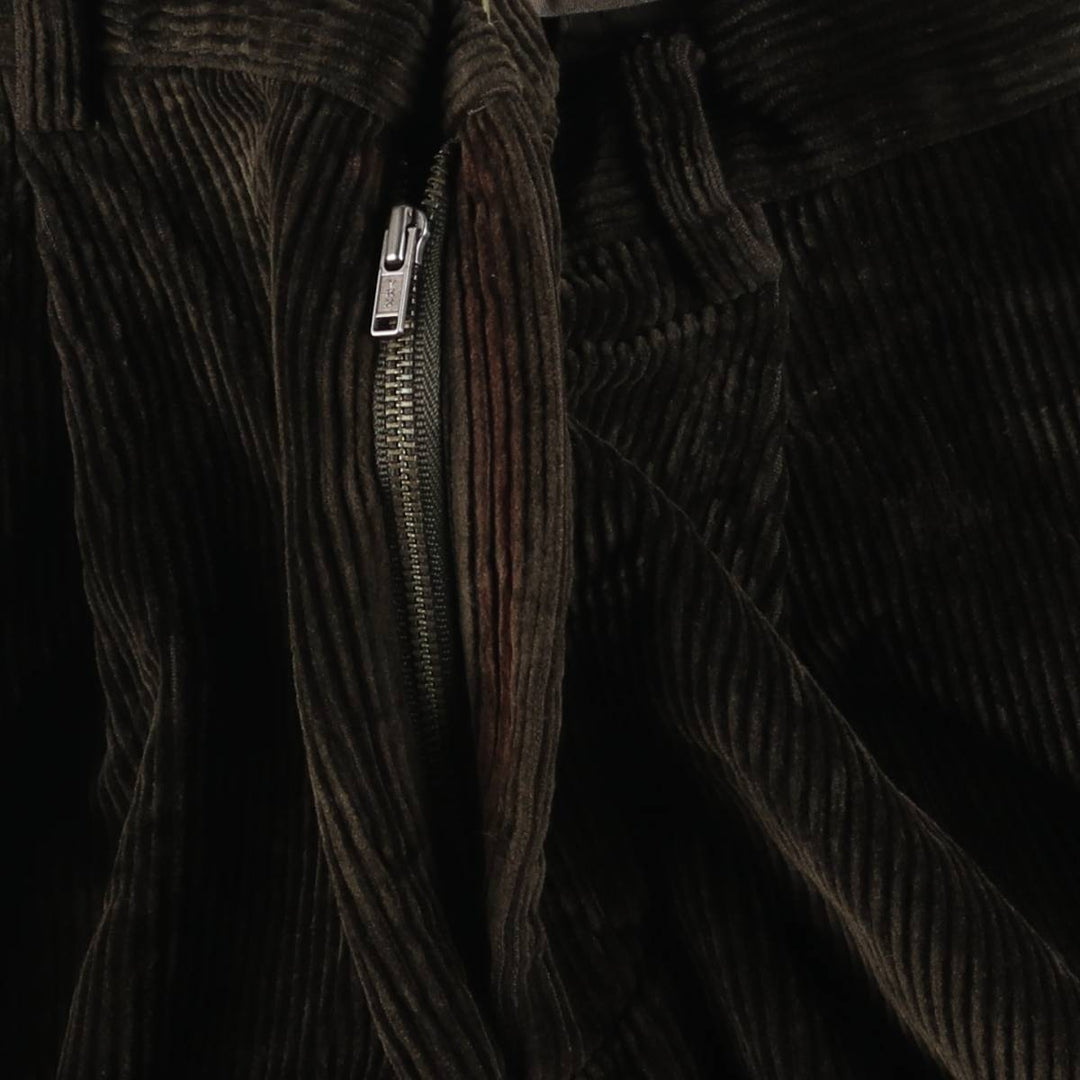 NAUTICA Two-pleat Corduroy Pants, Men's, Size W33 cotton brown type Vintage Second Hand