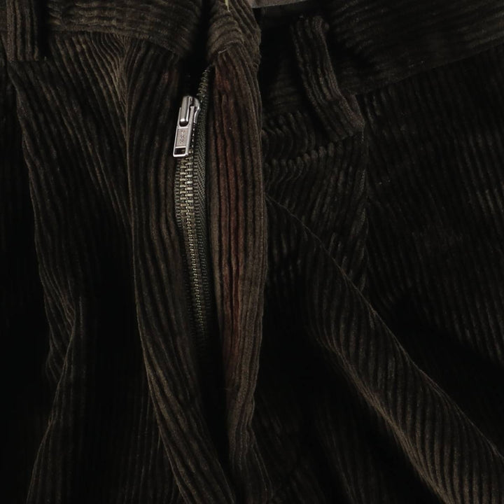 NAUTICA Two-pleat Corduroy Pants, Men's, Size W33 cotton brown type Vintage Second Hand