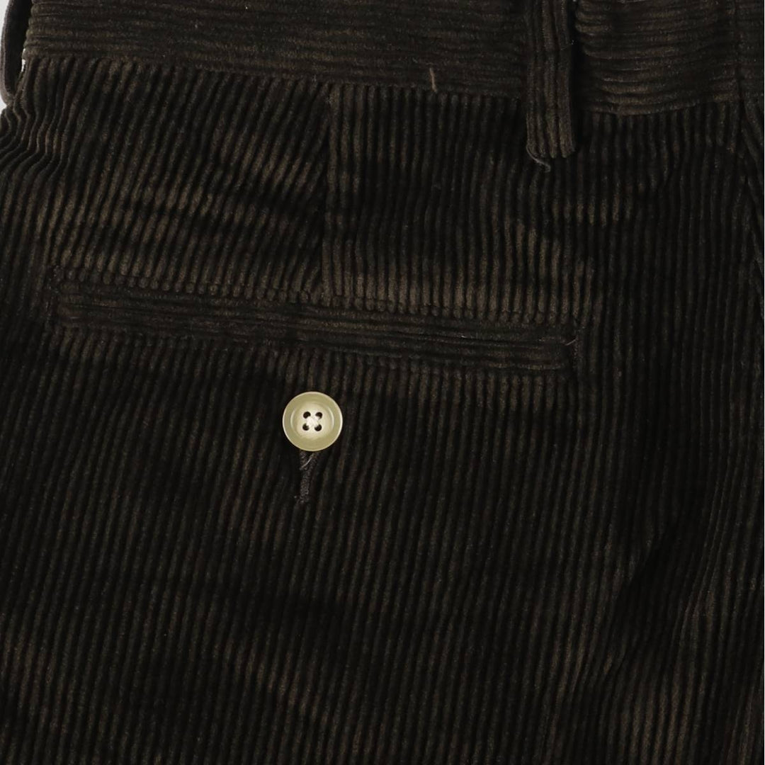 NAUTICA Two-pleat Corduroy Pants, Men's, Size W33 cotton brown type Vintage Second Hand