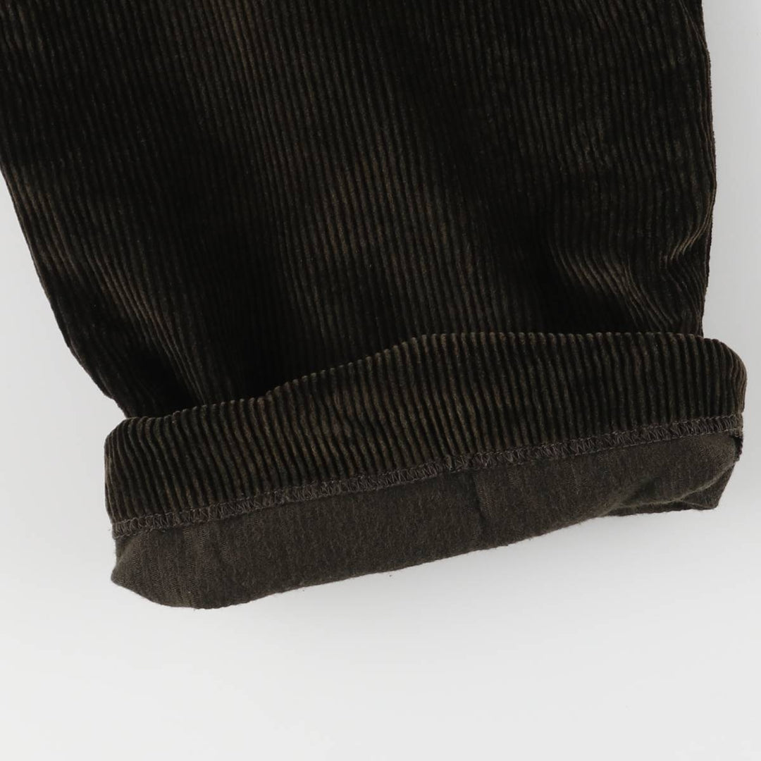 NAUTICA Two-pleat Corduroy Pants, Men's, Size W33 cotton brown type Vintage Second Hand