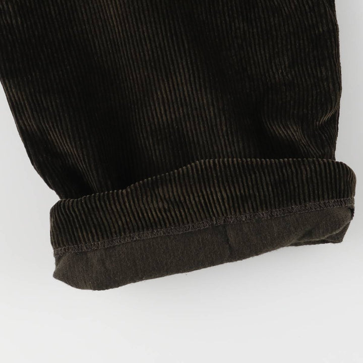 NAUTICA Two-pleat Corduroy Pants, Men's, Size W33 cotton brown type Vintage Second Hand