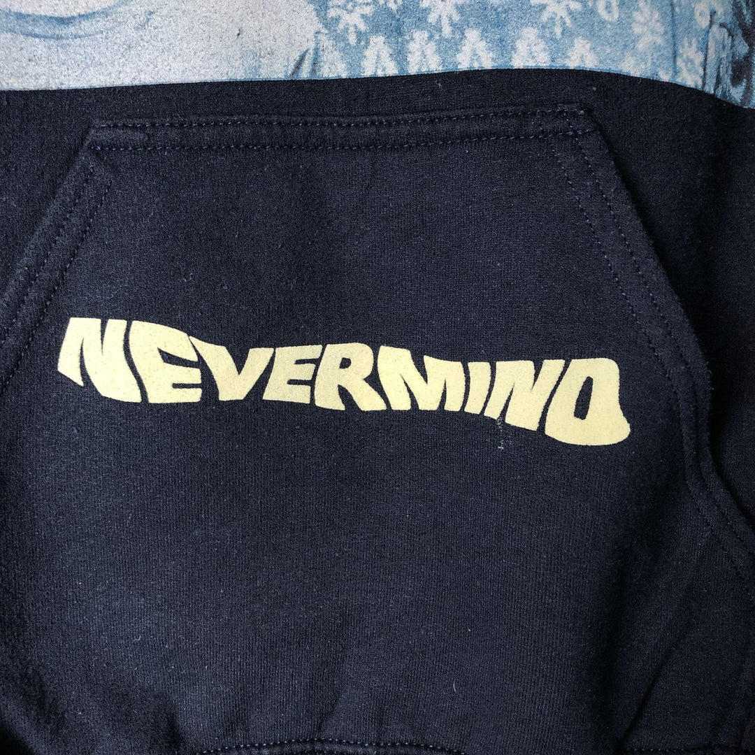 NIRVANA band sweatshirt pullover hoodie, size S, men's unclear navy blue type Vintage Second Hand