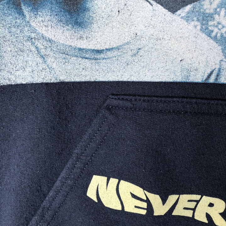 NIRVANA band sweatshirt pullover hoodie, size S, men's unclear navy blue type Vintage Second Hand