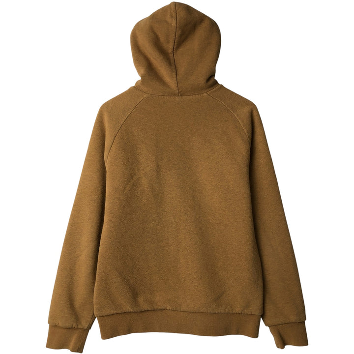 Carhartt Sweat Full Zip Hoodie, Men's M cotton beige type brown Vintage Second Hand