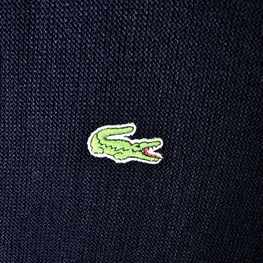 Vintage 70s-80'S Lacoste Chemise Acrylic Knit Cardigan, Men's XL unclear navy blue type Vintage Second Hand