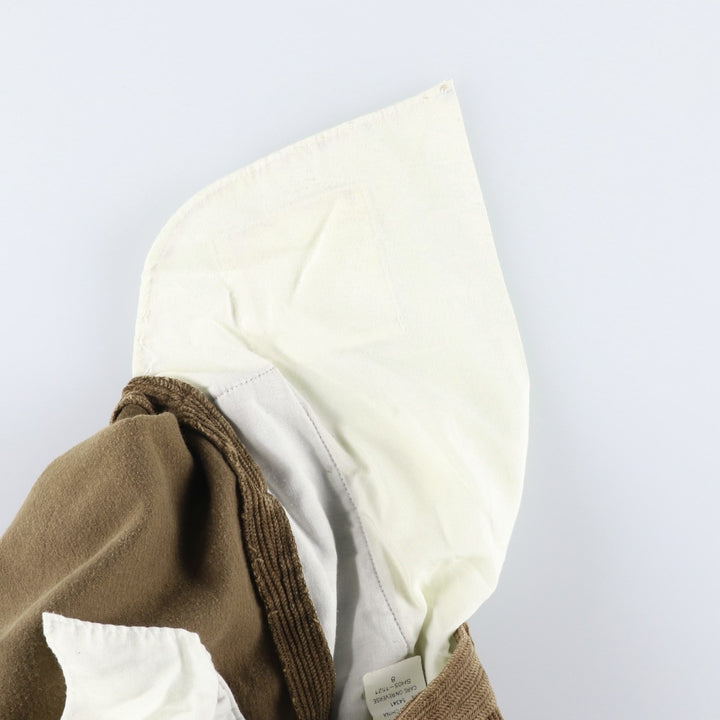 BRAGGI Wide-Ribbed Two-Pleated Corduroy Pants, Men's Size W32 cotton brown type Vintage Second Hand