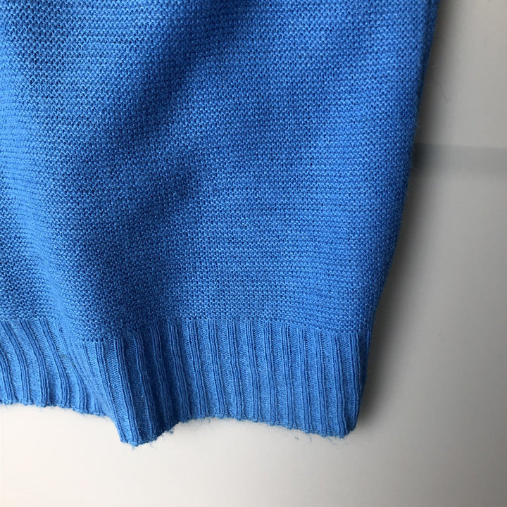 Vintage 1960'S PILGRIM acrylic knit cardigan, size M, men's Oron Acrylic Blue type light blue Vintage Second Hand