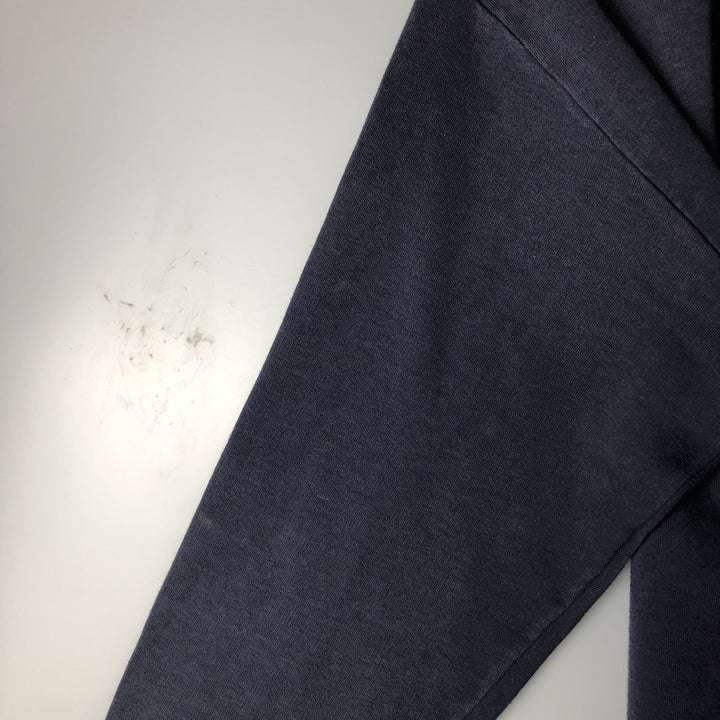 Vintage 90s-00'S Adidas logo sweatshirt, size M, men's cotton navy blue type Vintage Second Hand