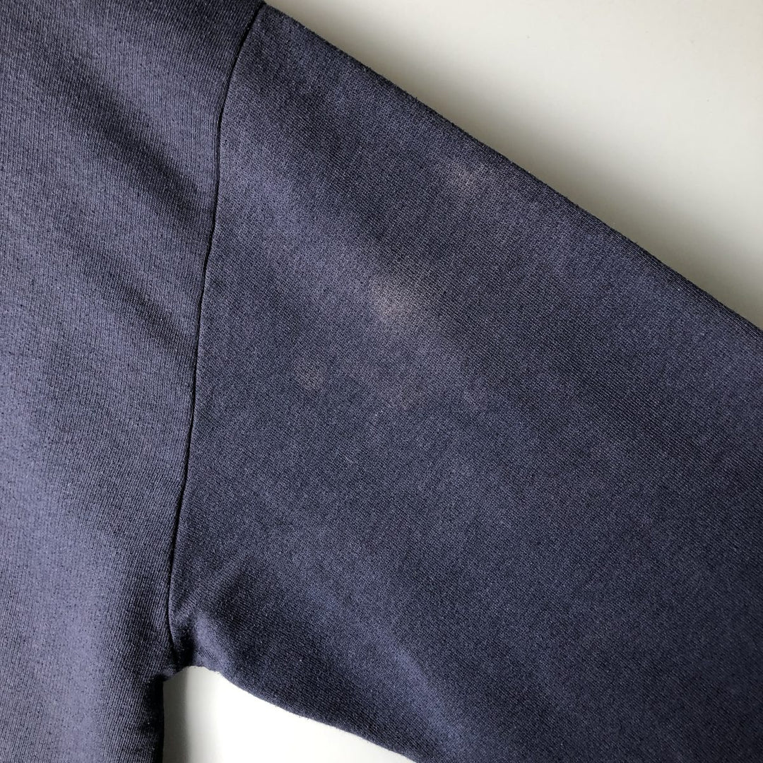 Vintage 90s-00'S Adidas logo sweatshirt, size M, men's cotton navy blue type Vintage Second Hand