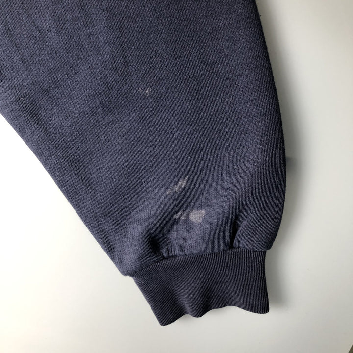 Vintage 90s-00'S Adidas logo sweatshirt, size M, men's cotton navy blue type Vintage Second Hand