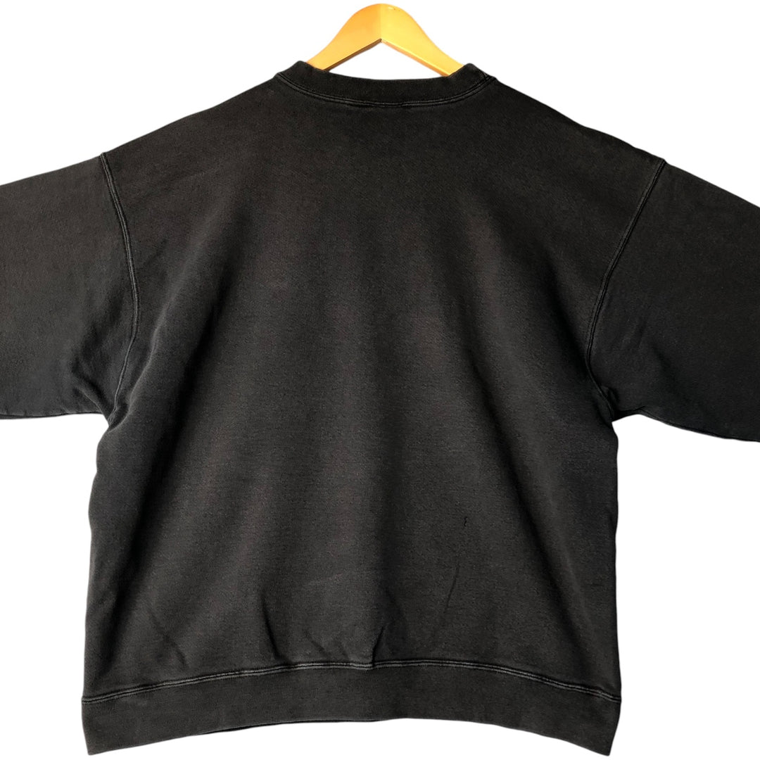 90'S Nike One Point Logo Sweatshirt, Men's L Size, Vintage cotton black type Vintage Second Hand