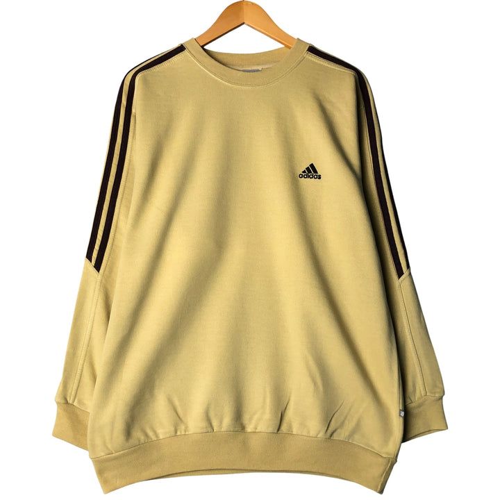 Vintage 90s-00'S Adidas One-Point Logo Sweatshirt, Men's Size Medium cotton yellow type Vintage Second Hand