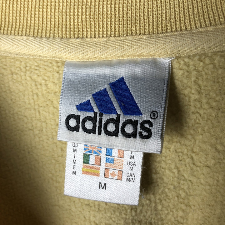Vintage 90s-00'S Adidas One-Point Logo Sweatshirt, Men's Size Medium cotton yellow type Vintage Second Hand
