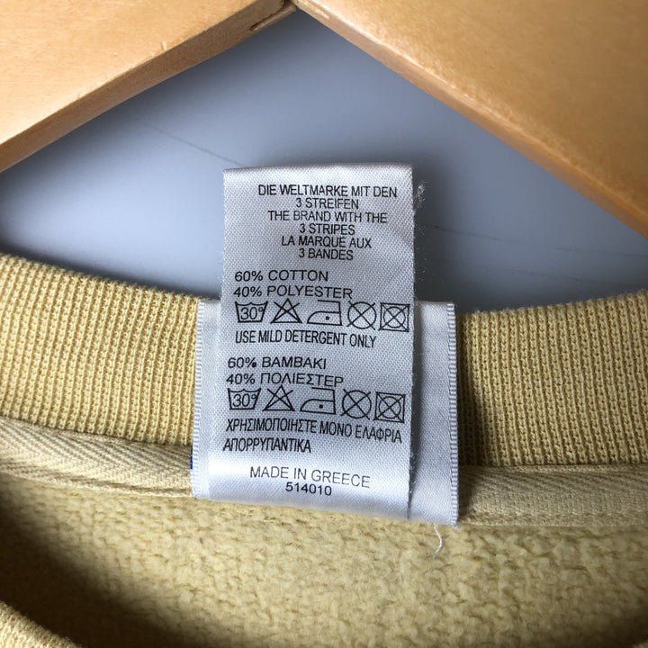 Vintage 90s-00'S Adidas One-Point Logo Sweatshirt, Men's Size Medium cotton yellow type Vintage Second Hand